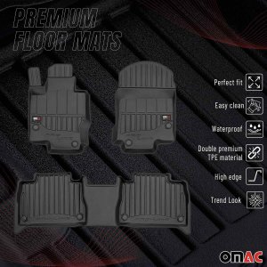 Mercedes GLE Coupe Floor Mat - Omac - Proline Premium TPE - Black - '20-'25